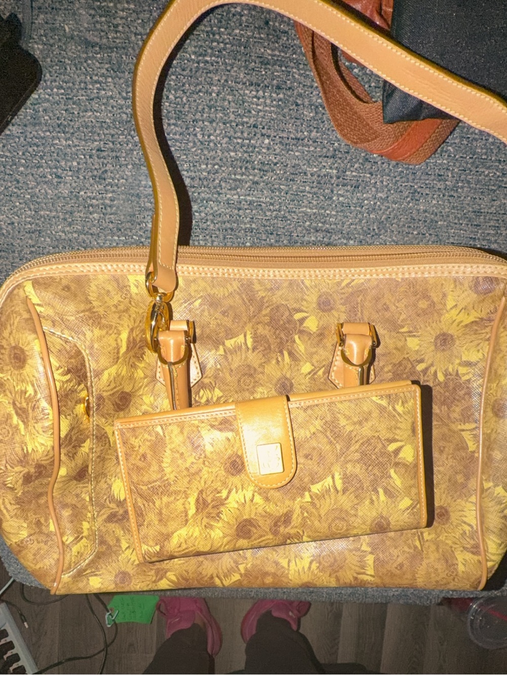 Yellow Sunflower Print Women's Tote Bag - Unbranded